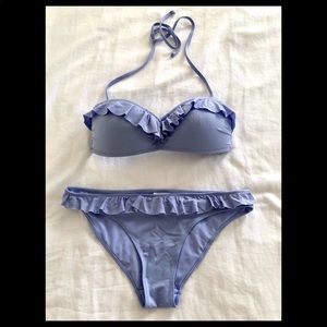 bikini set baby blue h&m